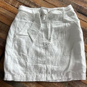 Express White Linen Skirt Size 2